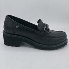 Carica l'immagine nel visualizzatore di Gallery, Valleverde 28M100 nero mocassino donna in pelle con morsetto decorativo e suola gomma micro