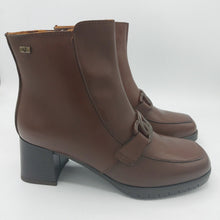 Carica l'immagine nel visualizzatore di Gallery, Valleverde V46104 marrone stivaletto donna con zip laterale e tacco 5 cm con plateau in gomma