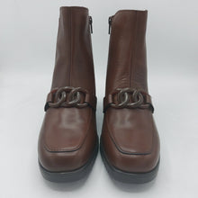 Carica l'immagine nel visualizzatore di Gallery, Valleverde V46104 marrone stivaletto donna con zip laterale e tacco 5 cm con plateau in gomma