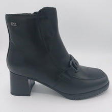 Carica l'immagine nel visualizzatore di Gallery, Valleverde V46104 nero stivaletto donna con zip laterale e tacco 5 cm con plateau in gomma