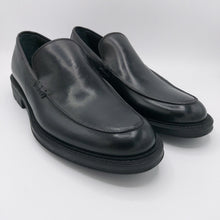 Carica l'immagine nel visualizzatore di Gallery, Bryan shoes 311 nero mocassino uomo classico modello college liscio in pelle con suola in gomma