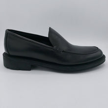 Carica l'immagine nel visualizzatore di Gallery, Bryan shoes 311 nero mocassino uomo classico modello college liscio in pelle con suola in gomma