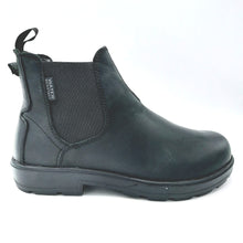 Carica l'immagine nel visualizzatore di Gallery, Luxury Valter5223 nero stivaletti uomo in pelle con elastici laterali