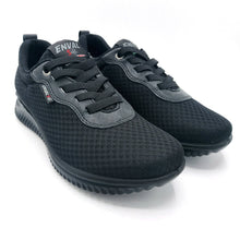 Carica l'immagine nel visualizzatore di Gallery, Enval 5764700 nero sneakers donna con forma ampia in tessuto e lacci elasticizzati con soletta estraibile in memory foam