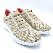 Carica l'immagine nel visualizzatore di Gallery, Callaghan 51401 beige sneakers in raffia con finti lacci