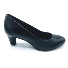 Carica l'immagine nel visualizzatore di Gallery, Tamaris 1-22420-42 nero décolleté semplice in pelle con tacco da 6 cm
