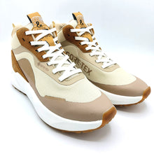 Carica l'immagine nel visualizzatore di Gallery, Extra 6699800 beige sneakers donna con lacci modello polacchine con tomaia in tessuto e membrana in gore-tex che la rende impermeabile