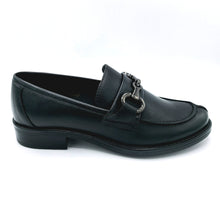 Carica l'immagine nel visualizzatore di Gallery, Vueva WS-177R23 nero mocassino basso donna in pelle con morsetto