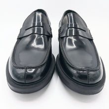 Carica l'immagine nel visualizzatore di Gallery, Bryan shoes 790 nero mocassino uomo in pelle abrasivata modello college con suola in gomma