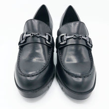 Carica l'immagine nel visualizzatore di Gallery, Cinzia soft PQ2466060 nero mocassino in pelle con morsetto con tacco 5 cm e plateau di 1 cm