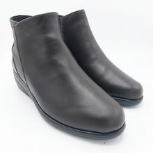 Carica l'immagine nel visualizzatore di Gallery, Luxury PETRA5123 marrone stivaletto basso linea comoda in pelle con zeppa bassa di 4 cm e zip laterale