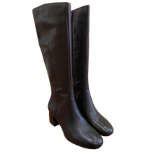 Carica l'immagine nel visualizzatore di Gallery, Tamaris 1-25624-45 nero stivale donna in pelle con tacco 5 cm e punta quadra