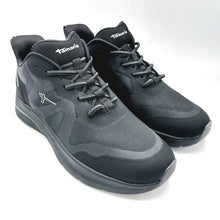 Carica l'immagine nel visualizzatore di Gallery, Tamaris 1-23786-45 nero sneakers donna in tessuto tecnico con finti lacci elasticizzati e tallone rigido con calzata step in