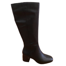 Carica l'immagine nel visualizzatore di Gallery, Tamaris 1-25624-45 nero stivale donna in pelle con tacco 5 cm e punta quadra