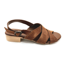 Carica l'immagine nel visualizzatore di Gallery, Bueno WE2702 marrone sandalo in pelle scamosciata e tacco comodo i 3 cm