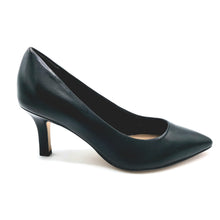 Carica l'immagine nel visualizzatore di Gallery, Tamaris 1-22434-41 nero décolleté in pelle nero con tacco di 7 cm e punta sfilata