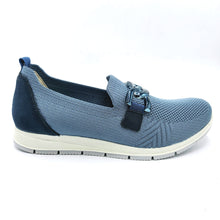 Carica l'immagine nel visualizzatore di Gallery, Enval 1263844 avio slip on in tessuto elasticizzato con applicazione decorativa frontale e soletta estraibile in memory foam