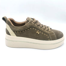 Carica l'immagine nel visualizzatore di Gallery, Valleverde V35451 ecru sneaker donna in pelle scamosciata stringata con soletta estraibile in pelle