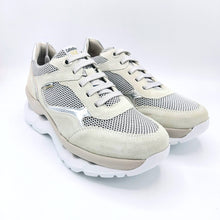 Carica l'immagine nel visualizzatore di Gallery, Callaghan 61501 bianco sneakers donna stringata in pelle scamosciata e tessuto con suola con sistema adaptaction