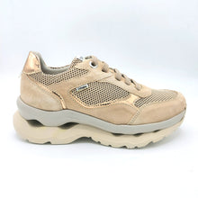 Carica l'immagine nel visualizzatore di Gallery, Callaghan 61501 nude sneakers donna stringata in pelle scamosciata e tessuto con suola con sistema adaptaction