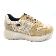 Carica l'immagine nel visualizzatore di Gallery, Callaghan 61605 corda sneakers donna stringata in pelle scamosciata e tessuto effetto lana