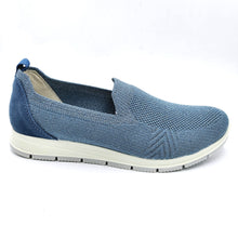 Carica l'immagine nel visualizzatore di Gallery, Enval 1263755 cielo argento slip on donna in tessuto elasticizzato con soletta estraibile in memory foam