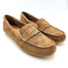 Carica l'immagine nel visualizzatore di Gallery, Tamaris 1-24630-44 cognac mocassino donna piatto in pelle scamosciata con logo frontale