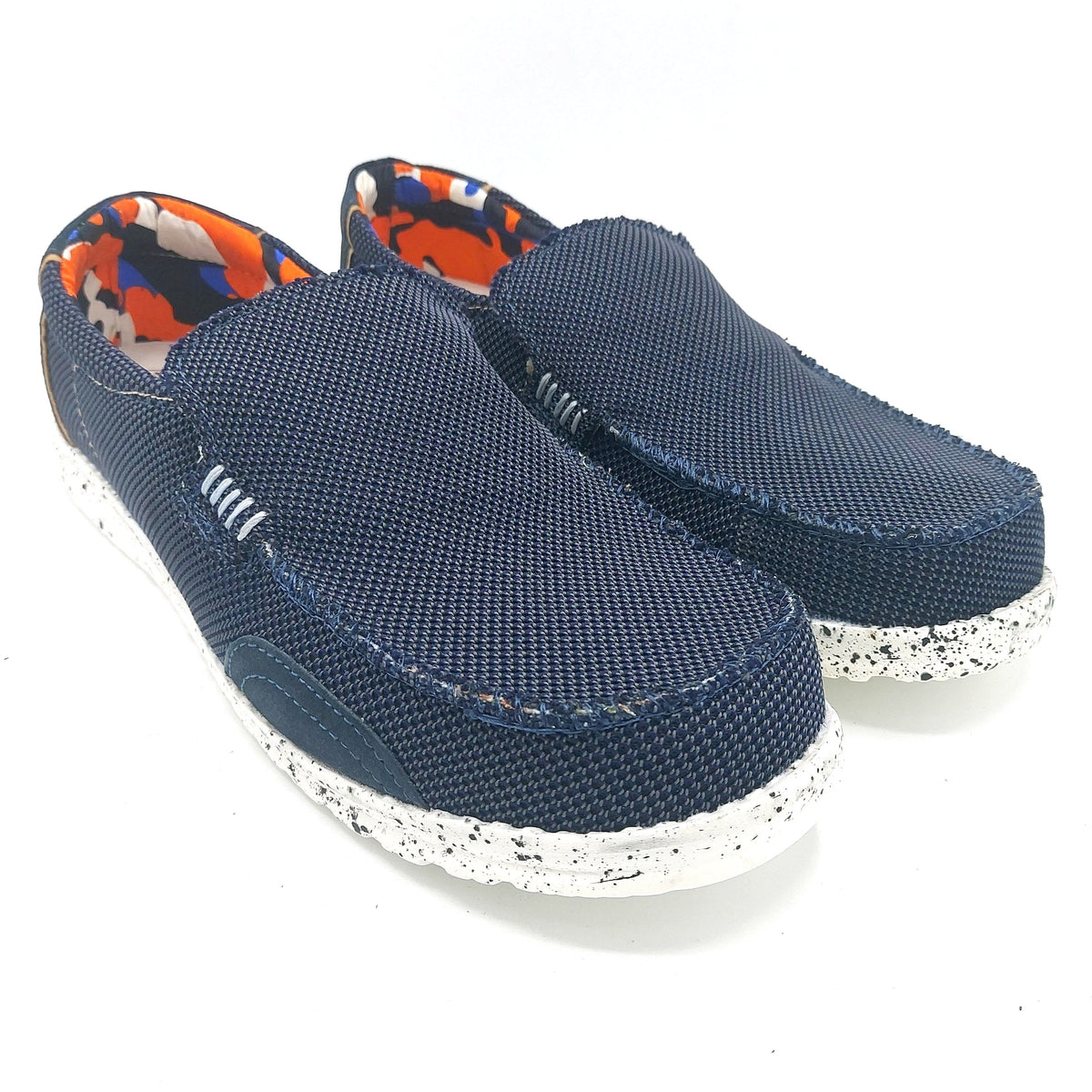 Kamsa JOE blu slip on uomo in tessuto Cippone shoes – cippone