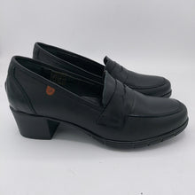 Carica l&#39;immagine nel visualizzatore di Gallery, Valeria&#39;s 9541 nero mocassino donna in pelle linea comoda con tacco 4,5 cm
