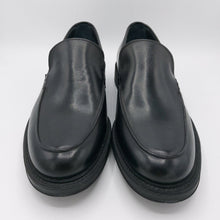 Carica l&#39;immagine nel visualizzatore di Gallery, Bryan shoes 311 nero mocassino uomo classico modello college liscio in pelle con suola in gomma
