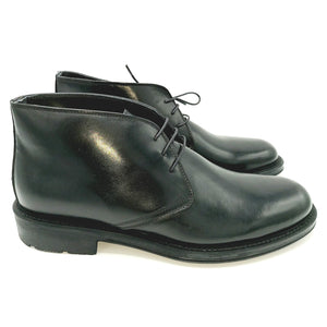 Bryan shoes 498 nero polacchine classiche uomo stringate in vera pelle