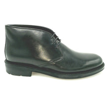 Carica l&#39;immagine nel visualizzatore di Gallery, Bryan shoes 498 nero polacchine classiche uomo stringate in vera pelle
