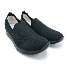 Carica l&#39;immagine nel visualizzatore di Gallery, Enval 5770700 nero sneakers slip on in tessuto elasticizzato e con soletta estraibile in memory foam
