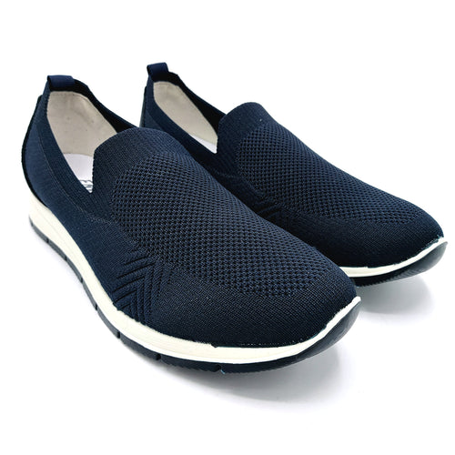 Enval 5770711 blu slip on in tessuto elasticizzato con soletta estraibile in memory foam