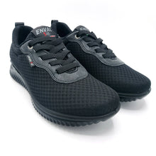 Carica l&#39;immagine nel visualizzatore di Gallery, Enval 5764700 nero sneakers donna con forma ampia in tessuto e lacci elasticizzati con soletta estraibile in memory foam
