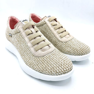 Callaghan 51401 beige sneakers in raffia con finti lacci