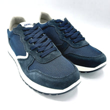 Carica l&#39;immagine nel visualizzatore di Gallery, Enval 5725600 blu sneakers stringata uomo con soletta estraibile in memory foam e tomaia in tessuto e pelle scamosciata
