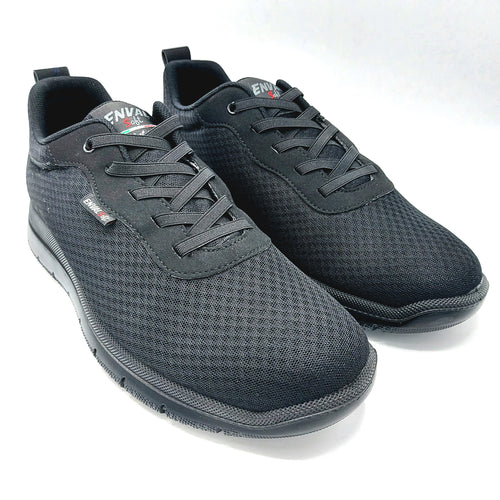 Enval 5729400 nero sneakers uomo in tessuto con lacci elasticizzati e soletta estraibile in memory foam