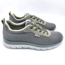 Carica l&#39;immagine nel visualizzatore di Gallery, Enval 5729422 grigio sneakers uomo in tessuto con lacci elasticizzati e soletta estraibile in memory foam
