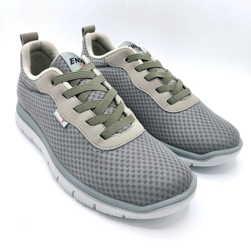 Enval 5729422 grigio sneakers uomo in tessuto con lacci elasticizzati e soletta estraibile in memory foam