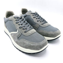 Carica l&#39;immagine nel visualizzatore di Gallery, Enval 5725611 grigio sneakers uomo stringate con tomaia in tessuto e riporti in pelle scamosciata, dotata di soletta estraibile in memory foam
