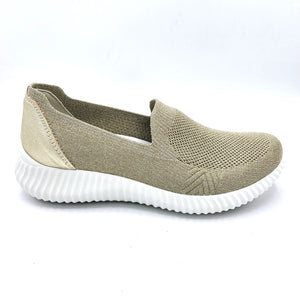 Igi&co 5652222 taupe slip on donna in tessuto con soletta estraibile in memory foam