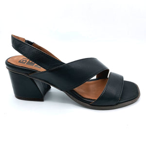 Bueno WA3502 nero sandalo in pelle tacco 6 cm