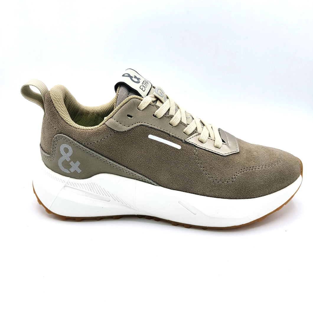 Extra 6699911 taupe sneakers con tecnologia Gore-tex in pelle scamosciata e soletta estraibile in memory foam