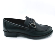 Carica l&#39;immagine nel visualizzatore di Gallery, Vueva WS-177R23 nero mocassino basso donna in pelle con morsetto 
