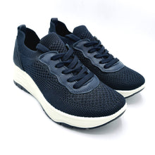 Carica l&#39;immagine nel visualizzatore di Gallery, Enval 7772011 blu sneakers donna in tessuto. dotato di soletta estraibile in memory foam
