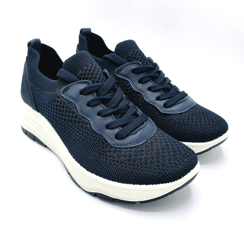 Enval 7772011 blu sneakers donna in tessuto. dotato di soletta estraibile in memory foam