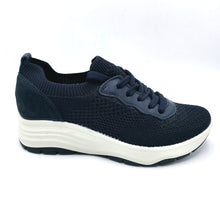 Carica l&#39;immagine nel visualizzatore di Gallery, Enval 7772011 blu sneakers donna in tessuto. dotato di soletta estraibile in memory foam
