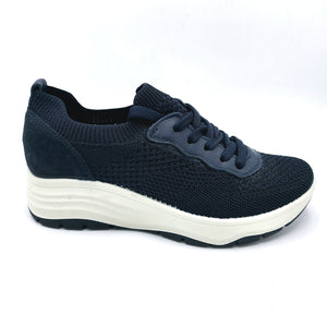 Enval 7772011 blu sneakers donna in tessuto. dotato di soletta estraibile in memory foam