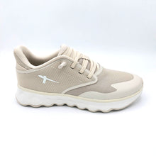 Carica l&#39;immagine nel visualizzatore di Gallery, Tamaris 1-2370044 beige sneakers donna in tessuto tecnico dotato di laccio elasticizzato co soletta estraibile in memory foam
